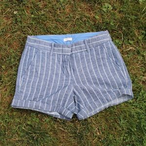 J crew striped shorts